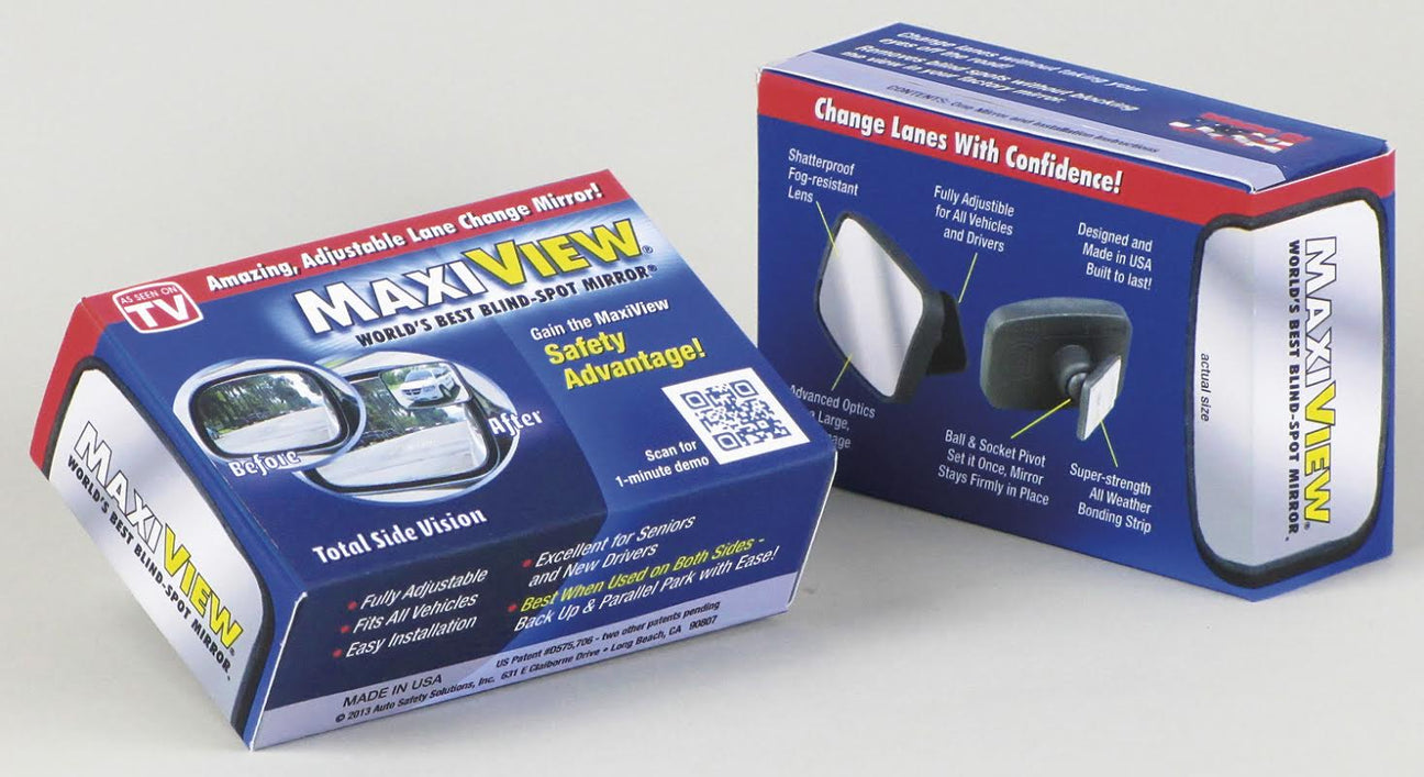 The Maxi View product line in retail packaging