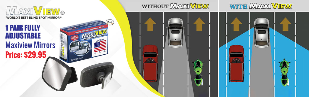 1 PAIR - MAXIVIEW The World's Best Blind Spot Mirror